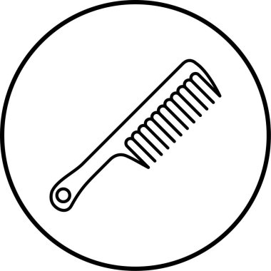 Tarak. Web simgesi basit tasarım