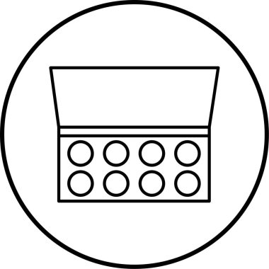 makyaj gölge vektör illüstrasyonu