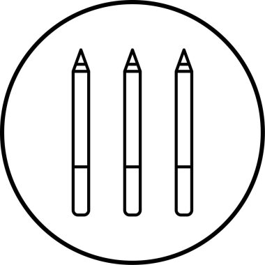 Kalem. Web simgesi basit illüstrasyon