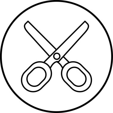 makas simgesi vektör illüstrasyonu