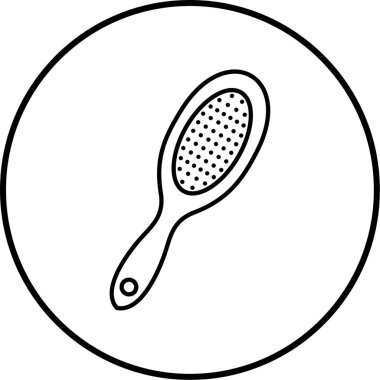 Tarak. Web simgesi basit tasarım