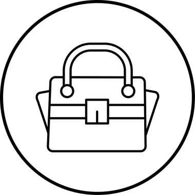 Bir torba simgesinin vektör illüstrasyonu