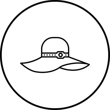 Şapka. Web simgesi basit illüstrasyon