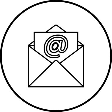 E- posta simgesi vektör illüstrasyonu