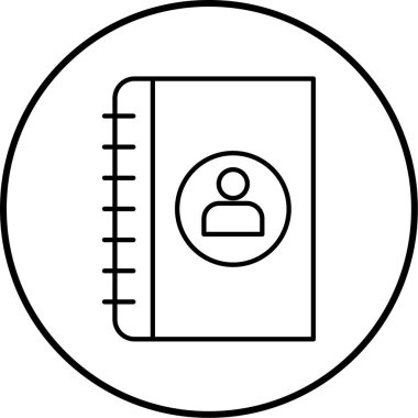 Not defteri. Web simgesi basit illüstrasyon