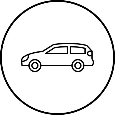 - Araba. Web simgesi basit illüstrasyon