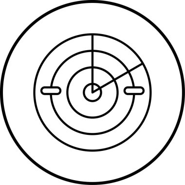 Hedef. Web simgesi basit illüstrasyon