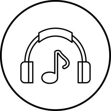 Müzik. Web simgesi basit tasarım