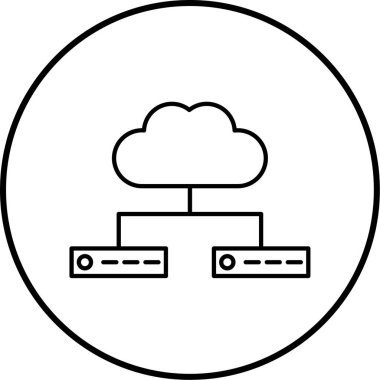 Bulut hesaplama. Web simgesi