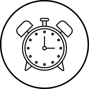 Saat. Web simgesi basit illüstrasyon