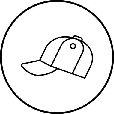 Şapka. Web simgesi basit illüstrasyon