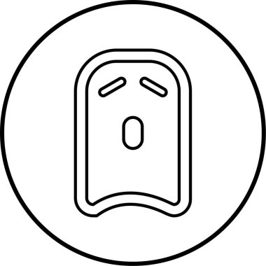 Tek bir simgenin vektör illüstrasyonu