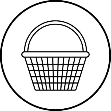 Sepet Simgesi vektör illüstrasyonu