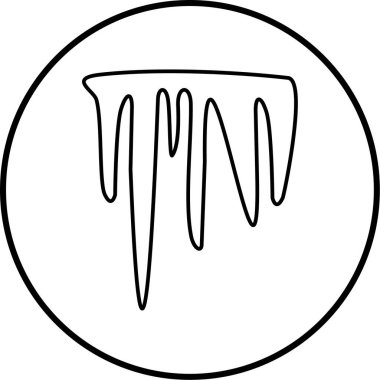 Çizgi film simgesinin vektör çizimi