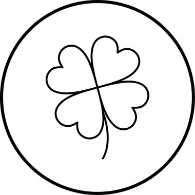 Yonca simgesi vektör illüstrasyonu