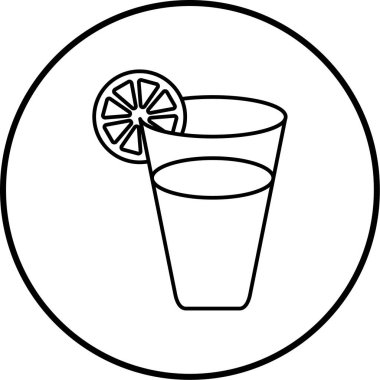 Bir bardak meyve suyunun vektör çizimi