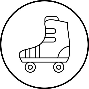 Paten kayıyoruz. Basit illüstrasyon