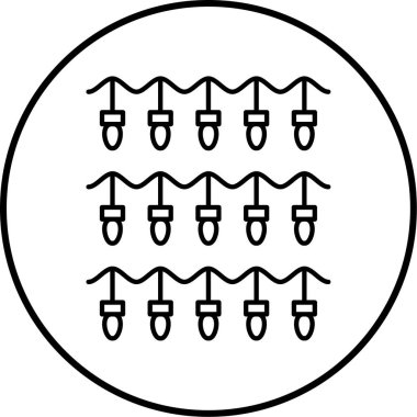 Asılı bir simgenin vektör illüstrasyonu