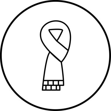 Atkı simgesinin vektör illüstrasyonu