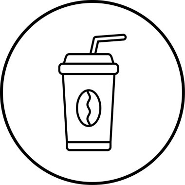 Bir kahve fincanının vektör çizimi