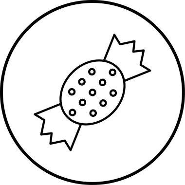 Şeker ikonu vektör illüstrasyonu