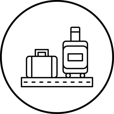 Havaalanı. Web simgesi basit illüstrasyon