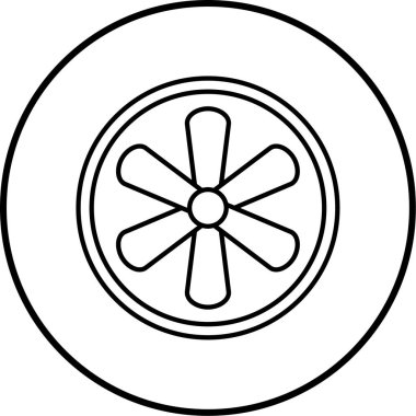 Tek bir simgenin vektör illüstrasyonu