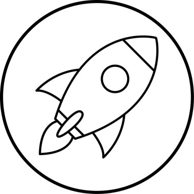 Başlangıç. Web simgesi basit illüstrasyon