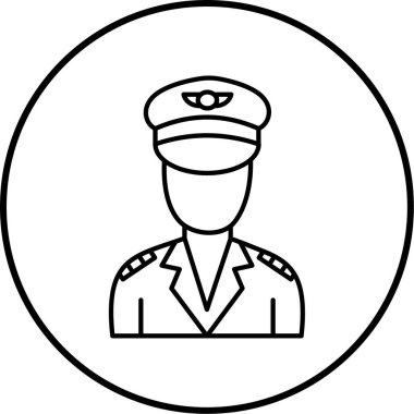 Bir polis memurunun vektör çizimi