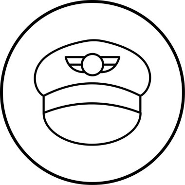 Bir polis simgesinin vektör illüstrasyonu