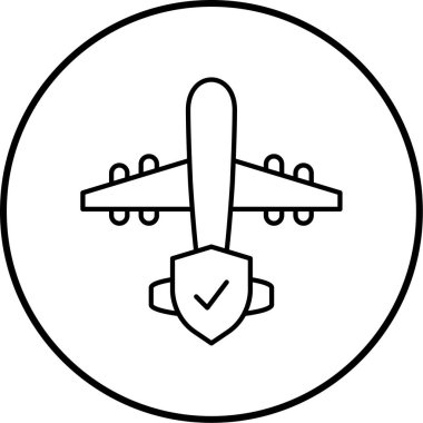 Uçak. Web simgesi basit illüstrasyon