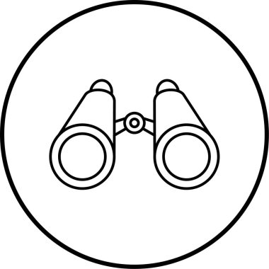 Dürbün. Web simgesi basit illüstrasyon