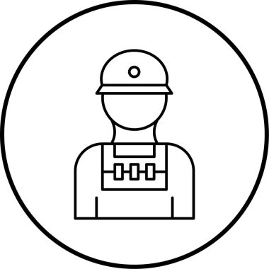 Bir insan simgesinin vektör illüstrasyonu