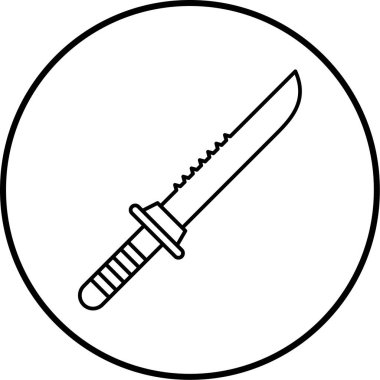 bıçak simgesi vektör illüstrasyonu