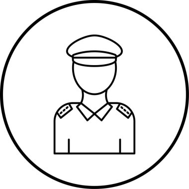 Miğferli bir adamın vektör çizimi