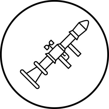 Bir roket simgesinin vektör çizimi