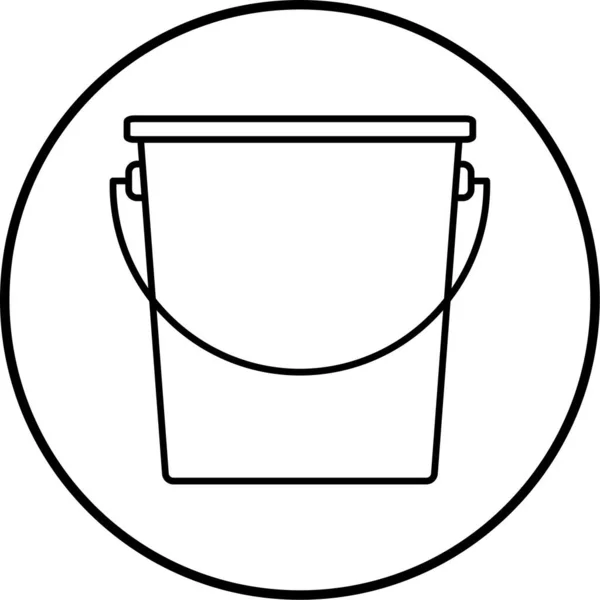 Cubo Icono Web Ilustración Simple — Vector de stock