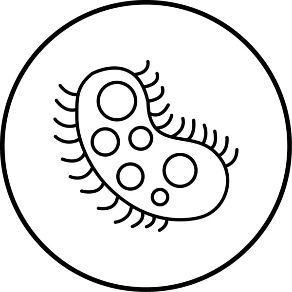 Illustration Vectorielle Icône Bactéries — Image vectorielle