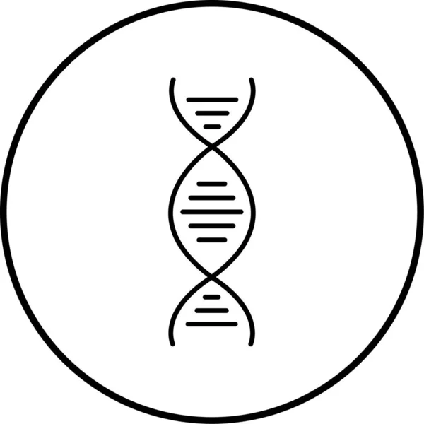 Illustrazione Vettoriale Icona Del Dna — Vettoriale Stock