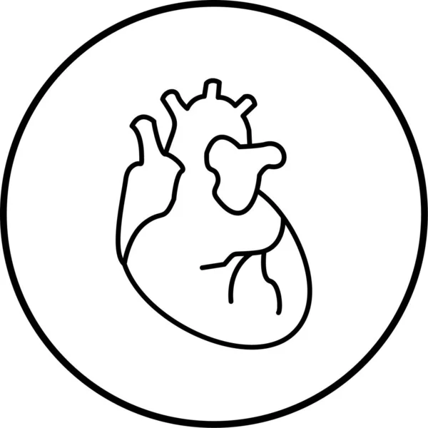 Vektorová Ilustrace Ikony Srdce — Stockový vektor