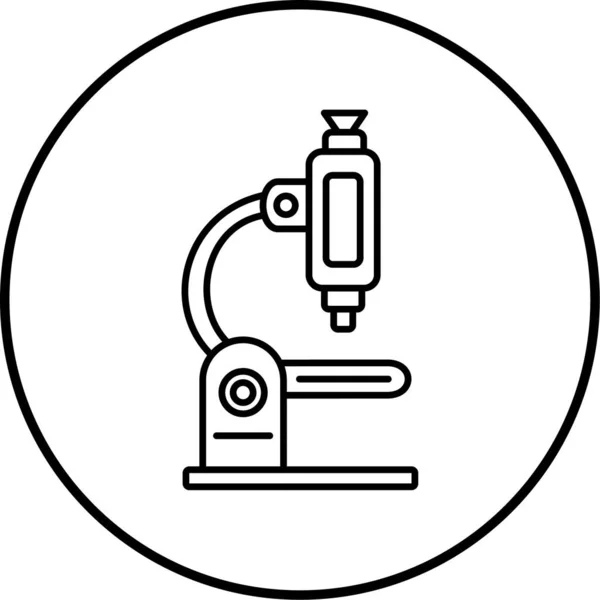 Микроскоп Иконка Сайта — стоковый вектор