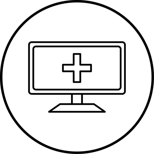 Vector Illustration Online Medicine — Image vectorielle