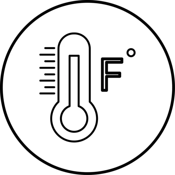 Термометр Иконка Сайта — стоковый вектор