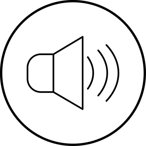 Audio Icon Vector Illustration — Archivo Imágenes Vectoriales