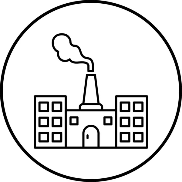 Illustration Factory Building Icon — Stockový vektor