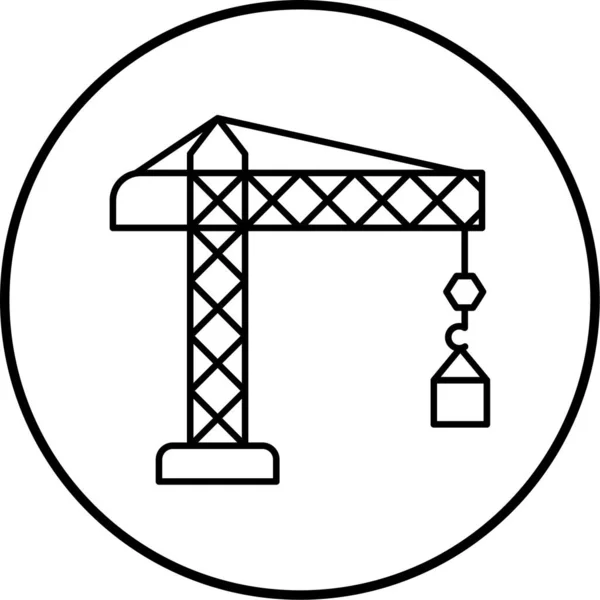 Иконка Строительного Крана — стоковый вектор