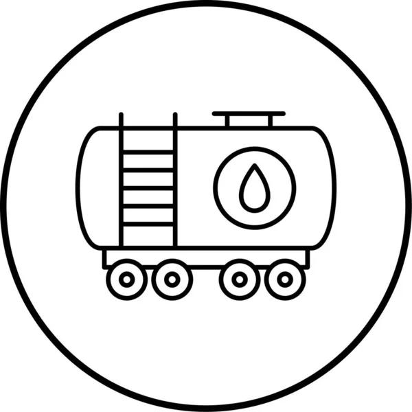 Icono Del Barril Petróleo Vector Ilustración — Vector de stock