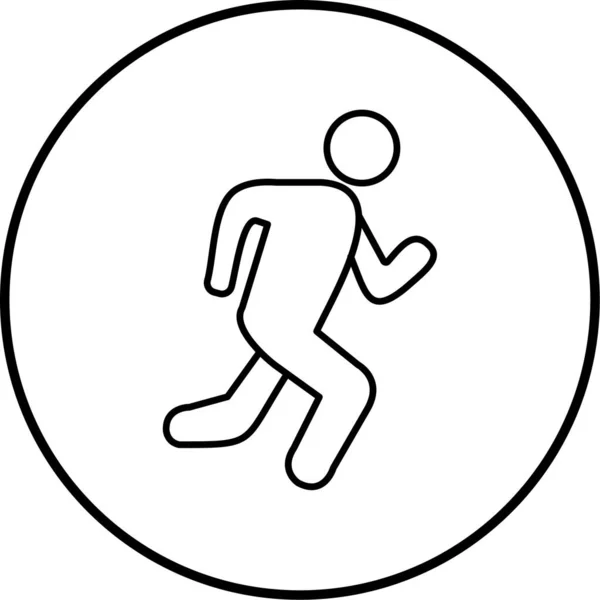 Ilustração Vetorial Running Man — Vetor de Stock