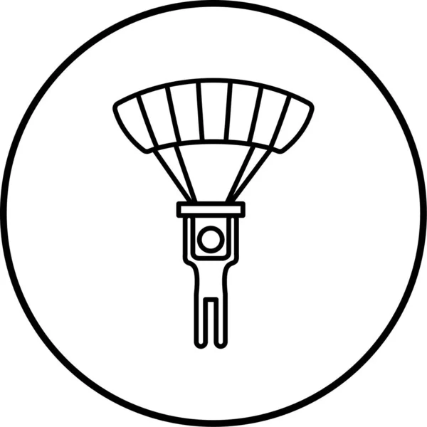 Illustration Des Fallschirmsymbols — Stockvektor