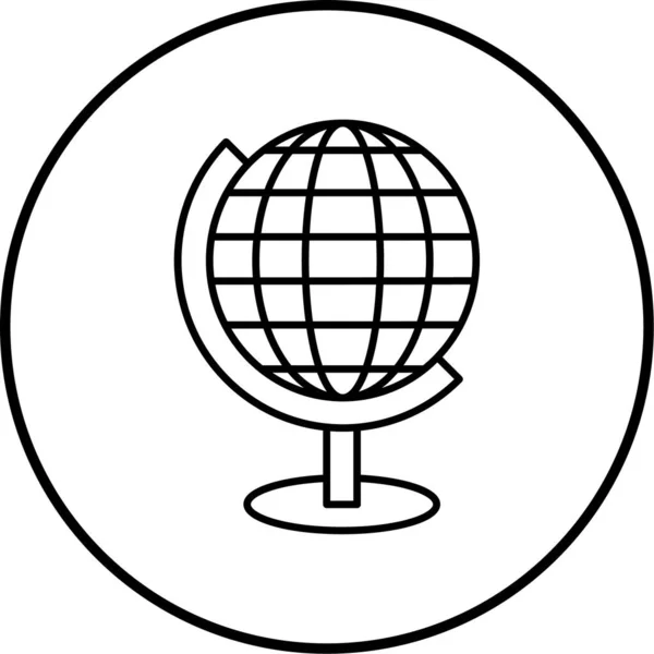 Глобус Иконка Сайта — стоковый вектор
